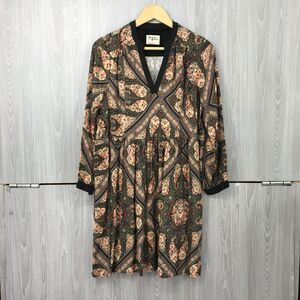 Anthropologie Holding Horses Long Sleeve Farica Floral Dress Pockets Small RAYON